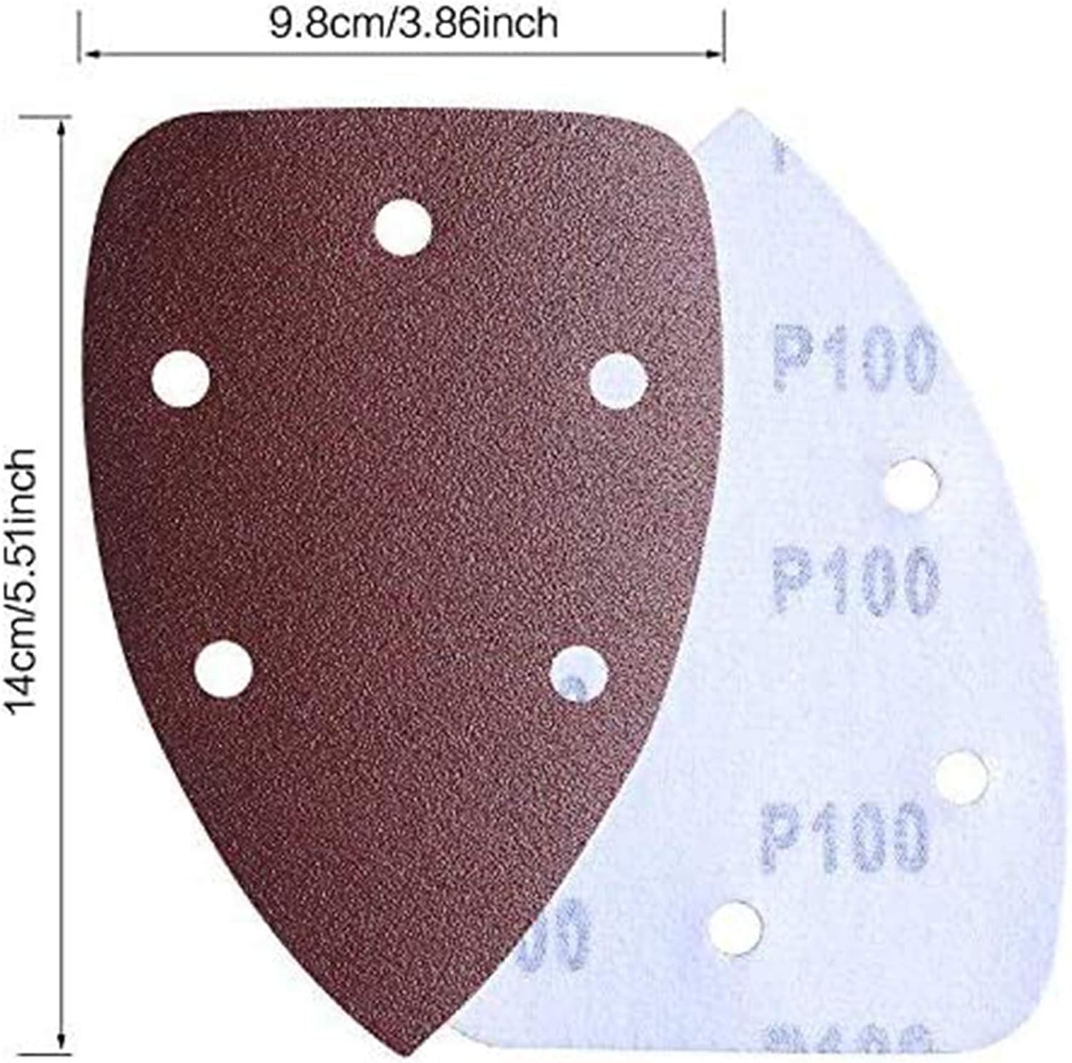 BRAND, CATEGORY, HOMEJIA, HOOK & LOOP DISCS, 100pcs Mouse Detail Sander Sandpaper 14090MM Sanding Paper Assorted 40 60 80 120 180 240 320 400 600 800 Grits Used for polishing furniture metal (Mouse Sander Sandpaper)