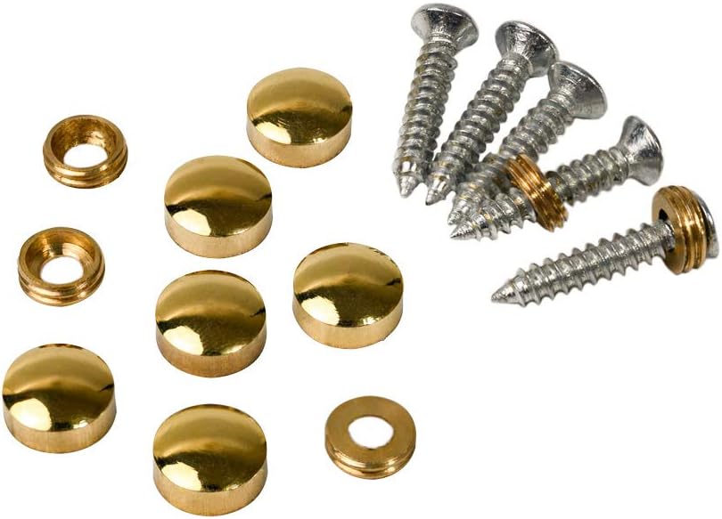 BRAD NAILS, BRAND, CATEGORY, METANY, 10PCS Decorative Caps Cover Nails 12mm Brass Mirror Screws Sign Holder Advertising Nails Cap Fasteners Hardware Polished Shiny Gold for Mirrors,Tea Tables, Wardrobes, or Glass Furniture