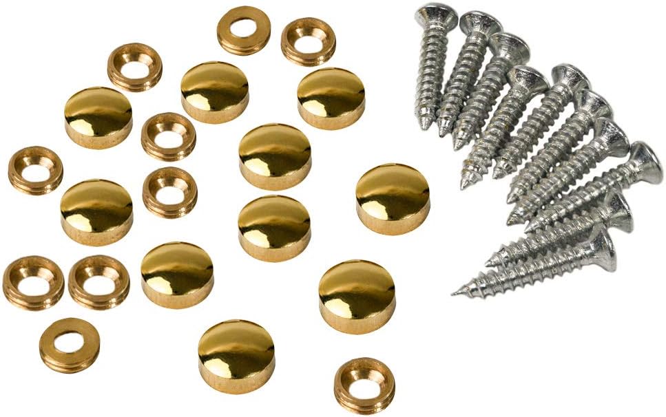 BRAD NAILS, BRAND, CATEGORY, METANY, 10PCS Decorative Caps Cover Nails 12mm Brass Mirror Screws Sign Holder Advertising Nails Cap Fasteners Hardware Polished Shiny Gold for Mirrors,Tea Tables, Wardrobes, or Glass Furniture