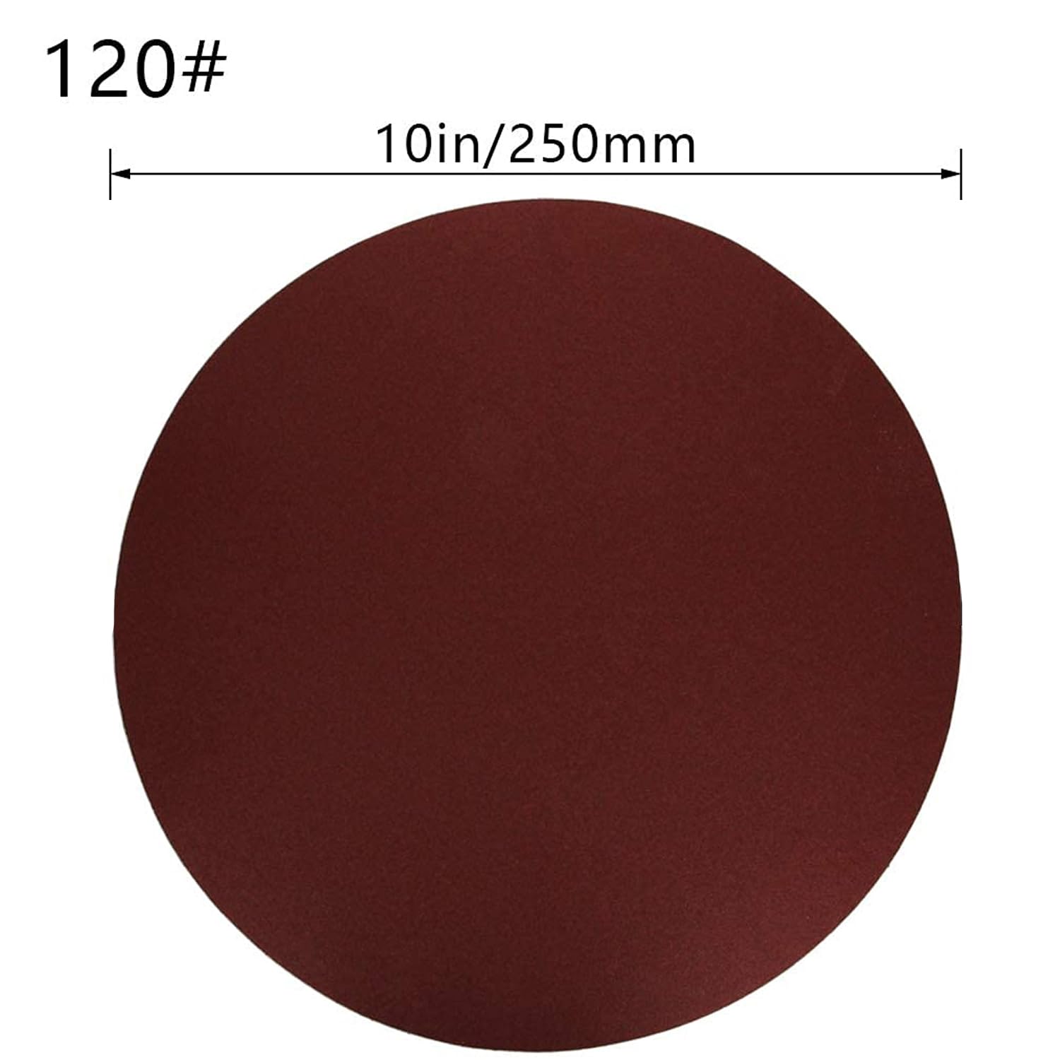 BRAND, CATEGORY, HEGEBECK, PSA DISCS, 10pcs PSA Sanding Discs, 10inch Self Stick Adhesive Back Aluminum Oxide Sandpaper, 120 Grit Sanding Paper for Wood Metal Polishing