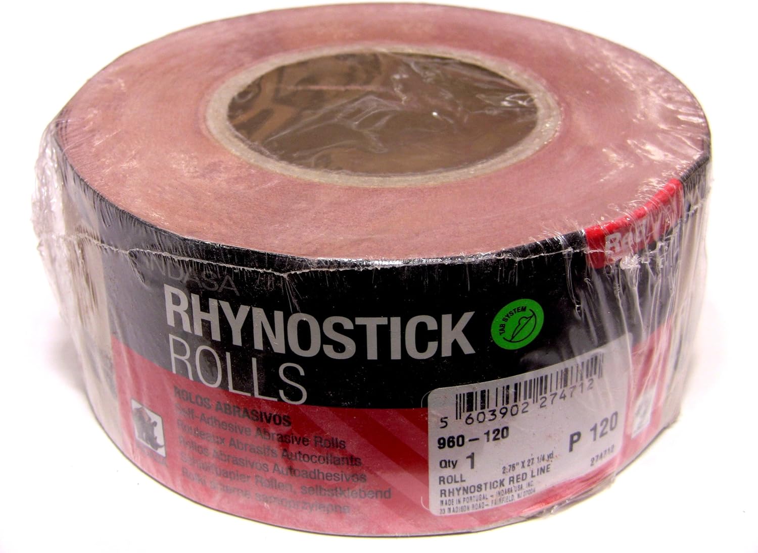 BRAND, CATEGORY, INDASA, SANDING SHEETS, 120 Grit Sticky Back Long Board Sandpaper Rhynostick 960-120 (1 Roll)