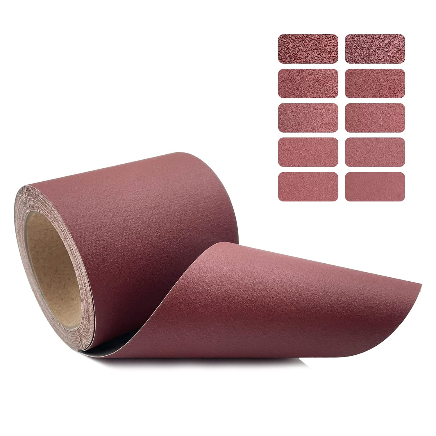 BRAND, CATEGORY, SANDING SHEETS, YGFRSTO, 150 Grit Emery Cloth Roll, 4.5 Inch Wide 32.8 Ft Long (Equals 1/4 Sheet Sandpaper 71 Pcs) Abrasive Sandpaper Rolls for Metal Automotive Wood Furniture Sanding Paper Drum Palm Sander (150 Grit)