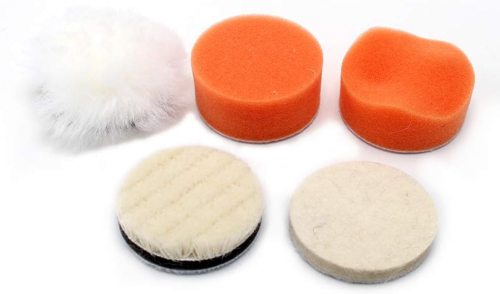 BRAND, BUFFING & POLISHING PADS, CATEGORY, SI FANG, 2'' Polishing Pads Sponge Waxing Buffing Kit for for Car Polisher Boat Polishing,Motocycle Sanding, Polishing, Waxing