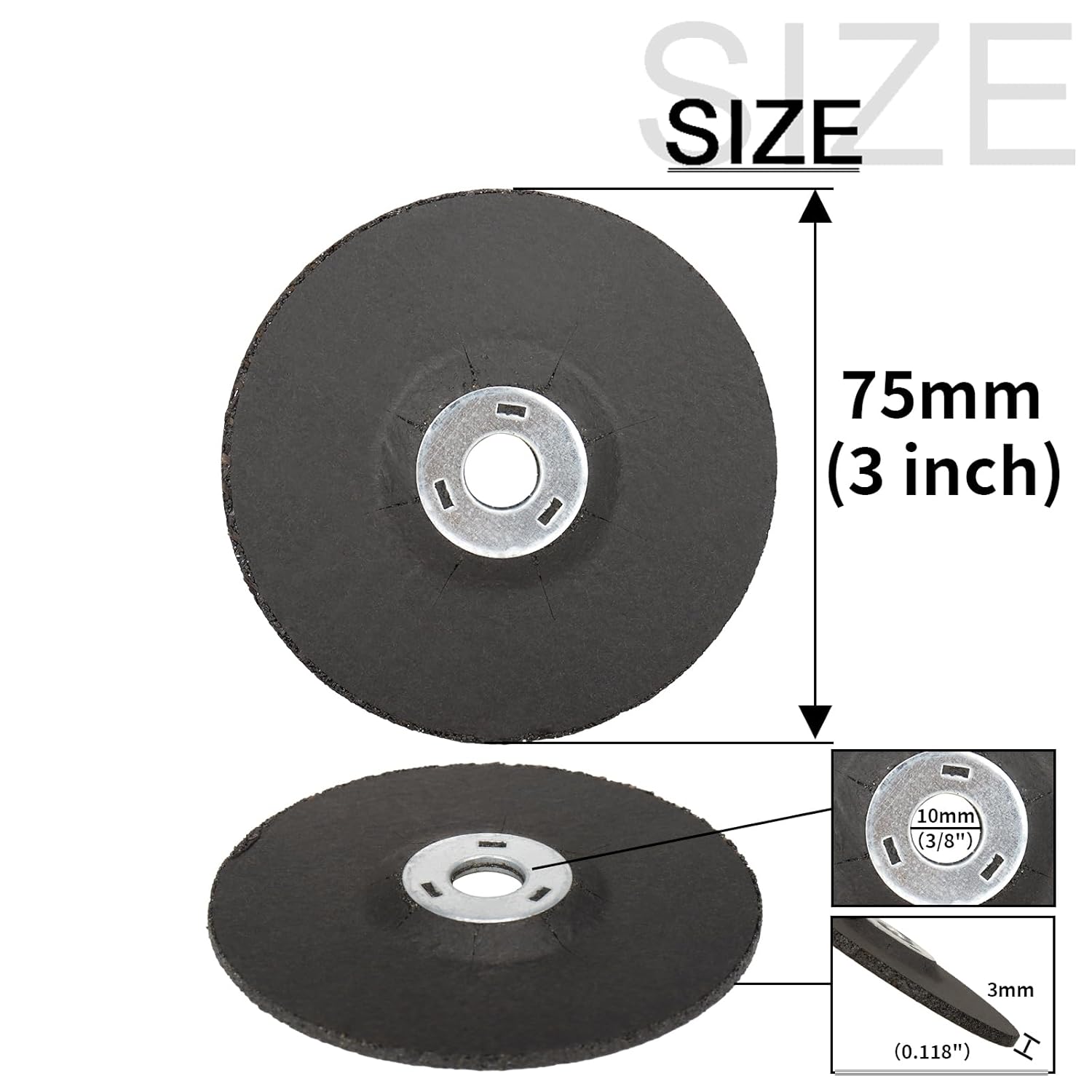 BRAND, CATEGORY, CUT-OFF WHEELS, NUODUNCO, 22Pack - 3 Inch Grinding & Cutting Wheel and Mandrel Kit 10Pcs Cut Off Wheel + 10Pcs Grinding Discs + 2 Set 1/4 Stem Mounting Mandrel for Die Grinder Rotary Tool Drill Attachment Cutter Discs