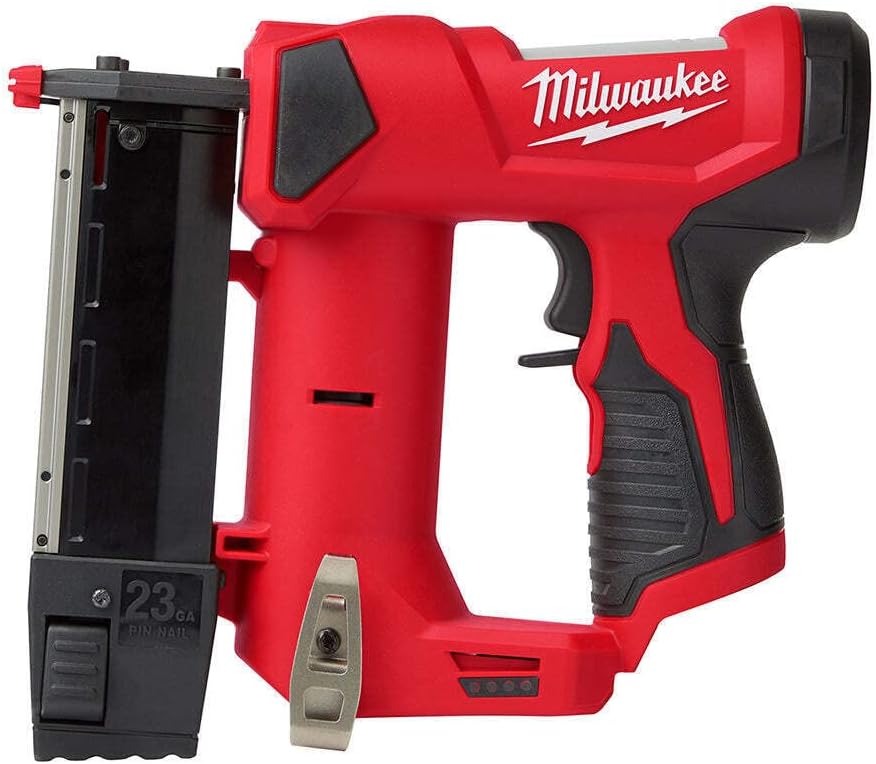 BRAND, CATEGORY, FINISH NAILERS, MILWAUKEES, Milwaukees 𝗠𝗶𝗹𝘄𝗮𝘂𝗸𝗲𝗲 𝘔12 23 Gauge Pin Nailer + free TPT Premium card