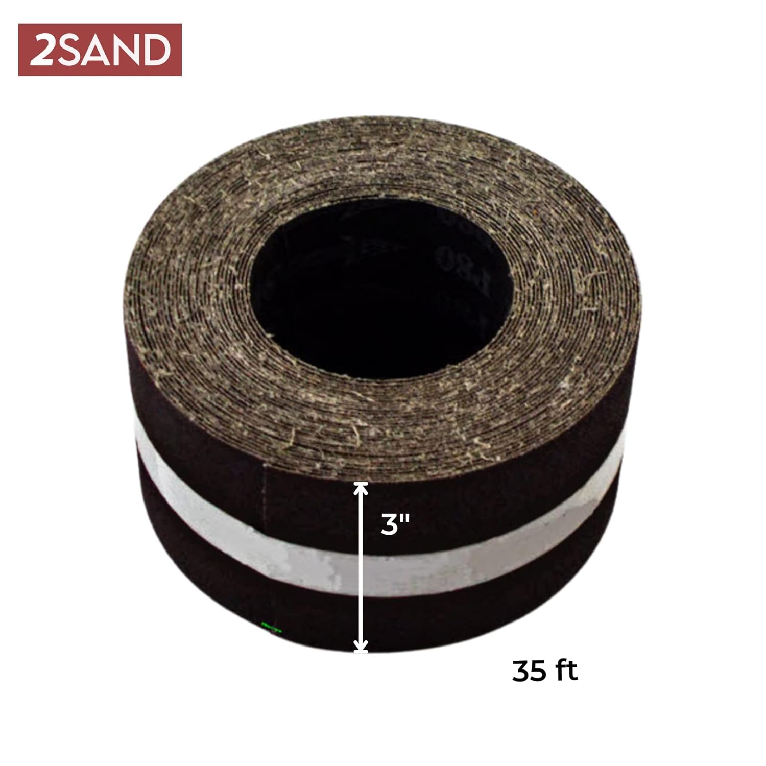 2SAND, BRAND, CATEGORY, SANDING SHEETS, 2SAND 3” x 35’ Aluminum Oxide 120 Grit Sandpaper Roll for Drum Sanders, Cut to Size, Fits Performax, Grizzly, Custer, and Delta Drum Sanders