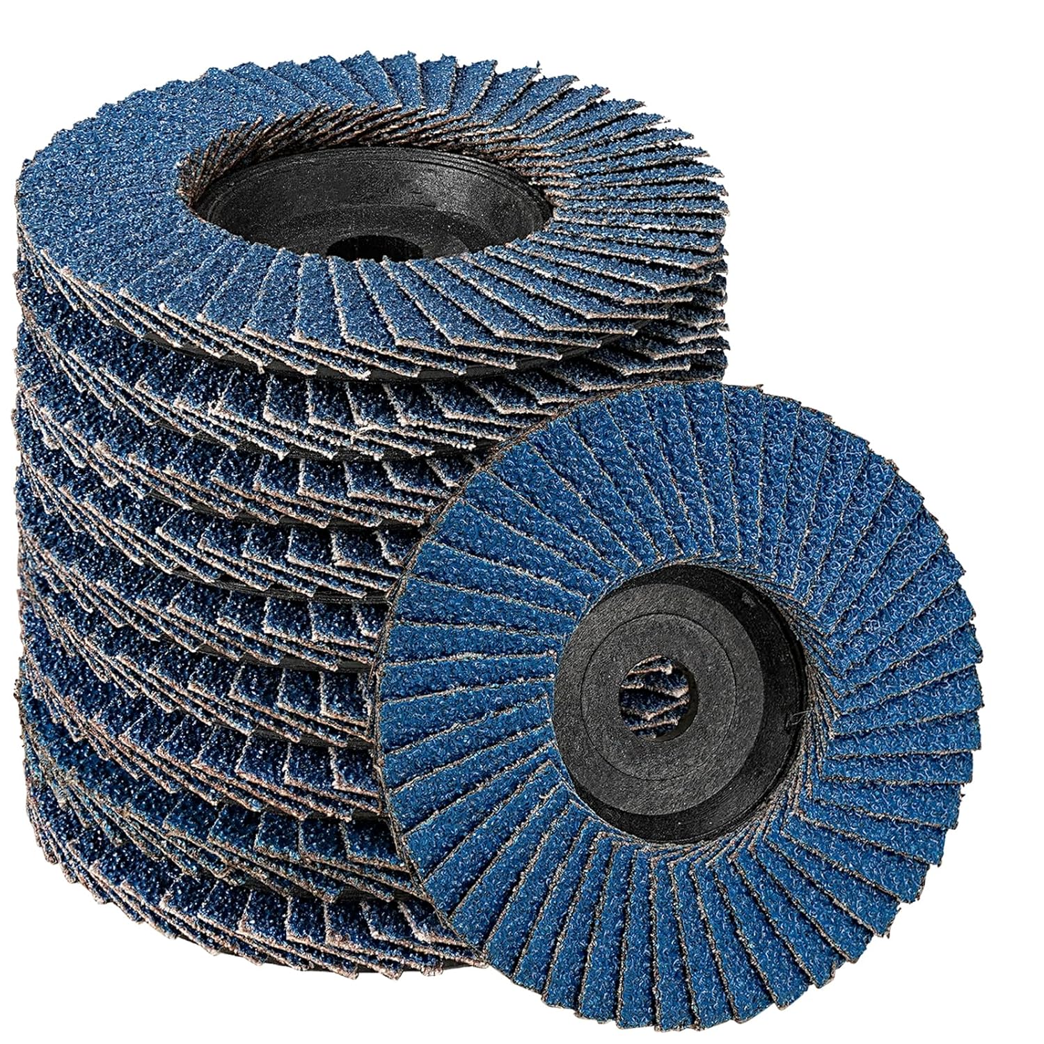 BRAND, CATEGORY, FLAP DISCS, NUODUNCO, 3 Inch Flap Disc 60Grit 10Pack, W3/8" Arbor Hole Grinding Disc for Stock & Rust Removal Grinding Sanding Finishing Deburring