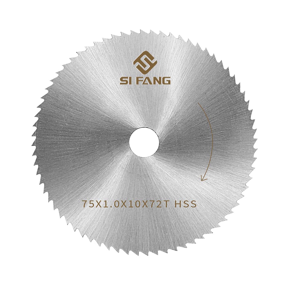 BAINUO, BRAND, CATEGORY, CIRCULAR SAW BLADES, 3-Inch HSS Circular Saw Blade 72T for Angle Grinder Metal Wood Plastic Cutting with 3/8-Inch Arbor, Round Cutting Discs Rotary Tool