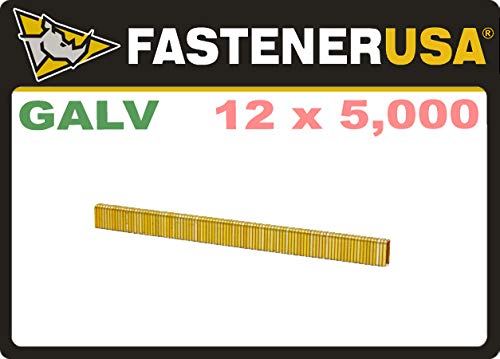 BRAND, CATEGORY, FASTENERUSA, STAPLES, 3/8" LEG x 1/4" CROWN 18GA GALV L06 STAPLES 60,000ct | L06C12