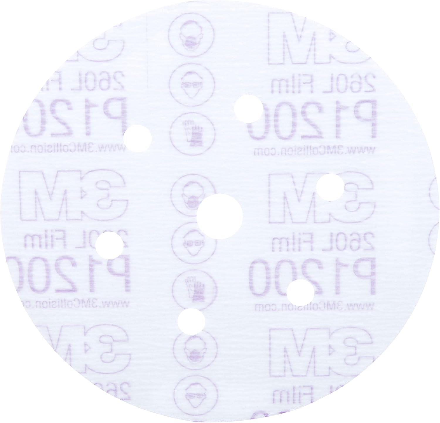 3M, 3M, BRAND, CATEGORY, HOOK & LOOP DISCS, 3M Hookit Finishing Film Abrasive Disc 260L, 01055, 5 in, Dust Free, P600, 100 discs per pack