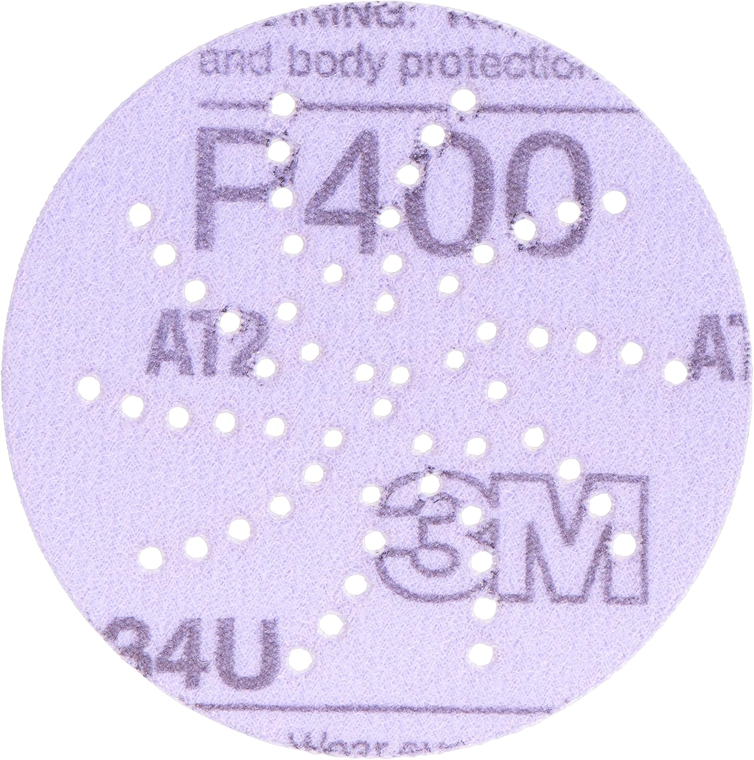 3M, BRAND, CATEGORY, HOOK & LOOP DISCS, 3M Hookit Purple Clean Sanding Disc 334U, 30472, 5 in, P500 grade, 50 discs per carton