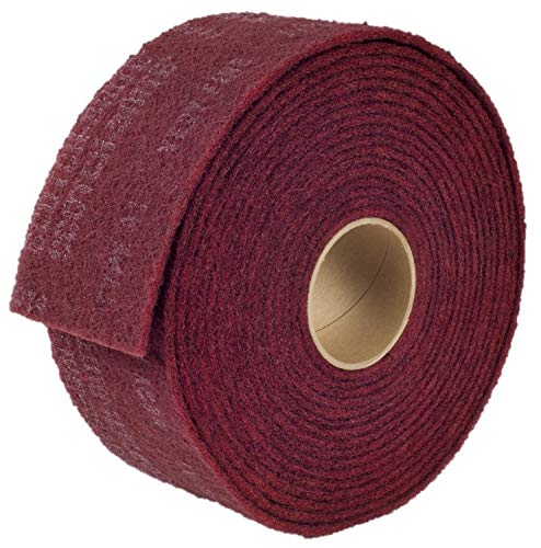 3M, BRAND, CATEGORY, SANDING ROLLS, 3M Scotch-Brite Polishing Roll - Very Fine Grade - 4 in Width x 30 ft Length - 00266 [Price is per ROLL]