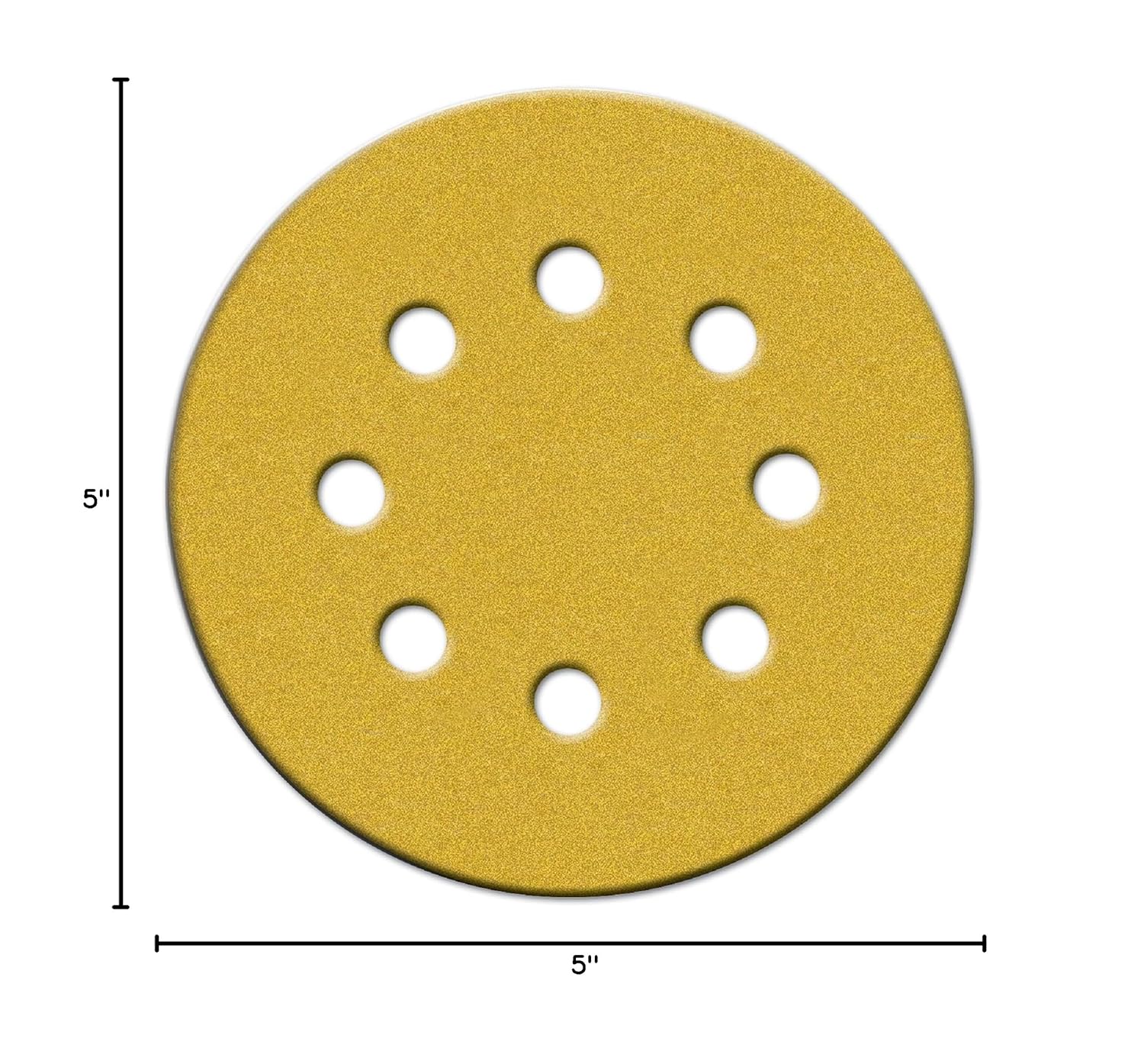 BRAND, CATEGORY, HOOK & LOOP DISCS, NORTON, 5" Norton 49220 8 Hole Hook & Sand Sanding Disc P150-Grit Job-Pack