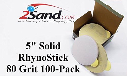 BRAND, CATEGORY, INDASA, PSA DISCS, 5" PSA"Rhynostick" Sanding Disc - 150 Grit, 100/Box