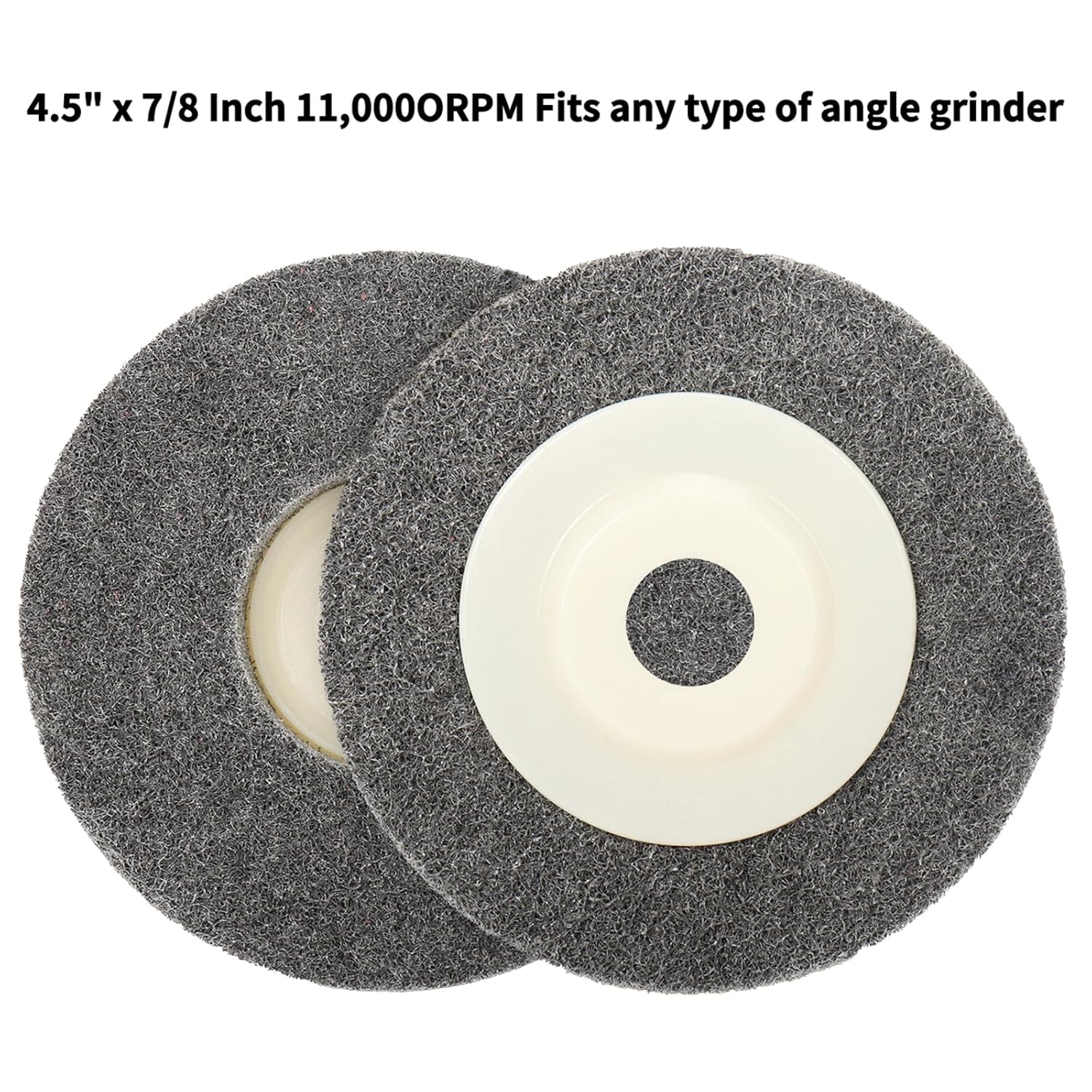 BRAND, BUFFING WHEELS, CATEGORY, SI FANG, 5-Pack 4.5inch Nylon Fiber Polishing Wheel Sanding Abrasive Disc Buffing Wheels for Angle Grinders 115mm x 22mm