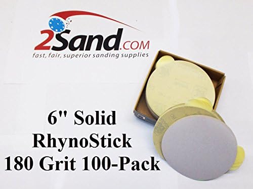 BRAND, CATEGORY, INDASA, PSA DISCS, 6" PSA "Rhynostick" Sanding Disc - 80 Grit, 100/Box