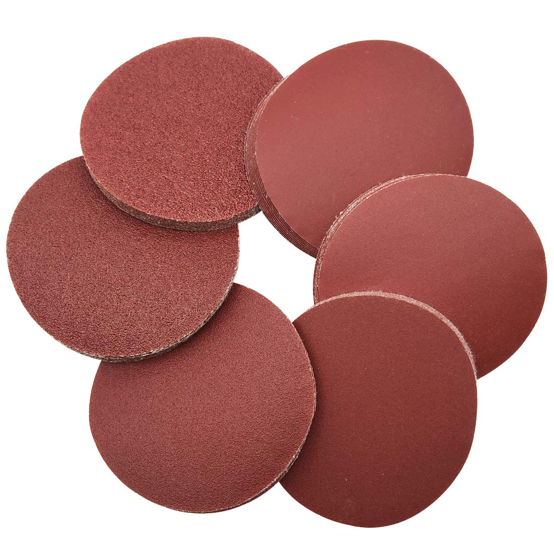 BRAND, CATEGORY, HOOK & LOOP DISCS, SIPERY, 60Pcs Sanding Discs 4 inch Aluminum Oxide Hook and Loop Sanding Pads 60/80/120/240/320/600 Grit Flocking Sandpaper