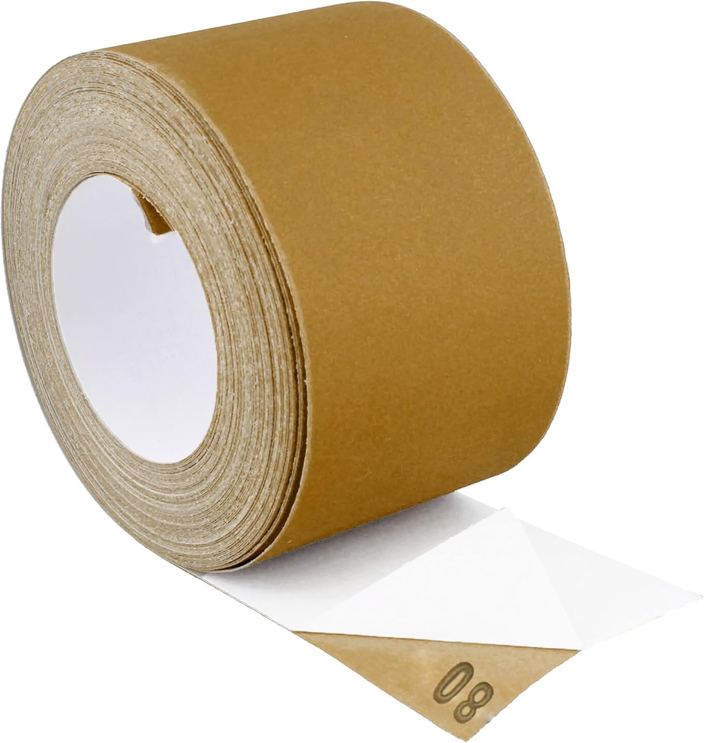 ABN, BRAND, CATEGORY, SANDING SHEETS, ABN Adhesive Sticky Back 220-Grit Sandpaper Roll 2-3/4in x 20 Yards Aluminum Oxide Golden Yellow Longboard Dura PSA