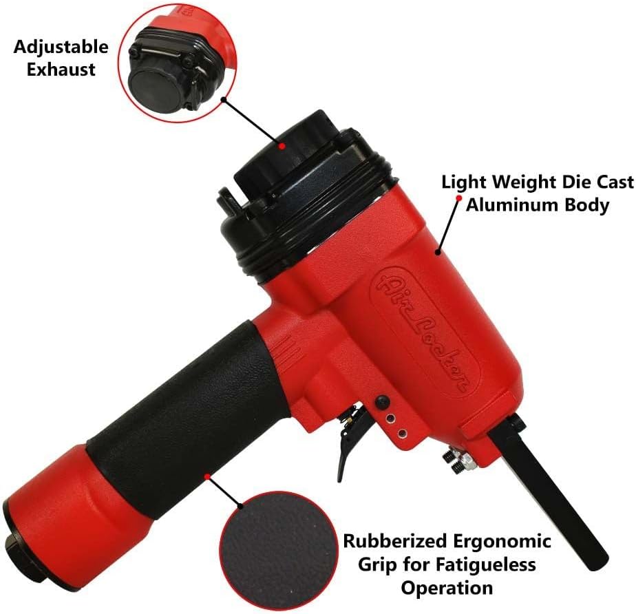 AIR LOCKER, BRAND, CATEGORY, NAIL PULLERS, Air Locker AP900 Heavy Duty Professional Air Punch Nailer/Nail Remover/Nail Puller. 1/4 Inch NPT Thread Air Inlet. 50-110 PSI Pneumatic Nailer Removes 9-16 Gauge Nails