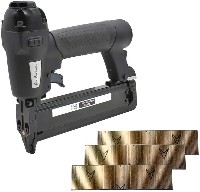 AIR LOCKER, BRAND, CATEGORY, FINISH NAILERS, Air Locker P635K 23 Gauge 1/2 Inch To 1-3/8 Inch Pin Nailer Kit