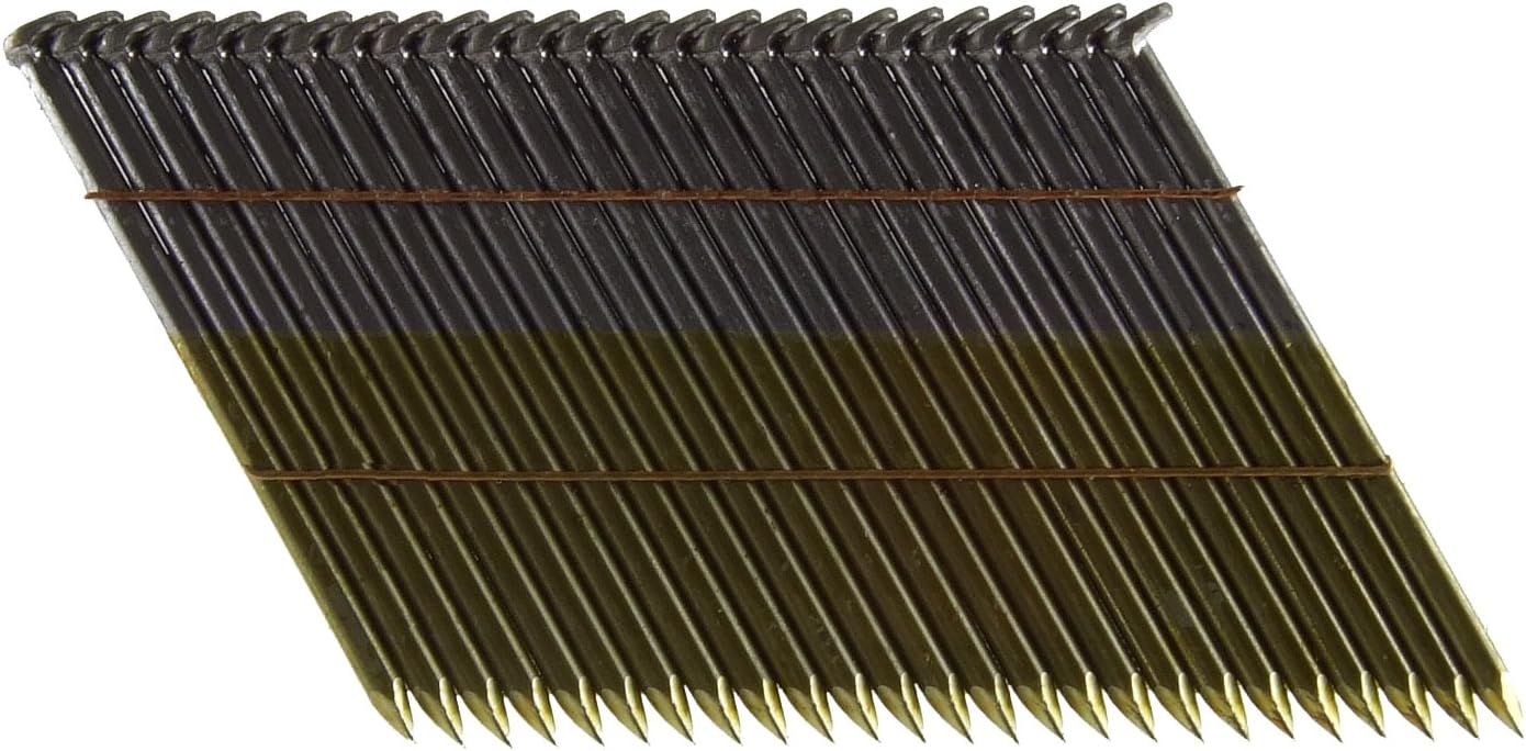 B&C EAGLE, BRAND, CATEGORY, FRAMING NAILS, B&C Eagle 3X131/28 Offset Round Head 3-Inch x .131 x 28 Degree Bright Smooth Shank Wire Collated Framing Nails (2,000 per box)