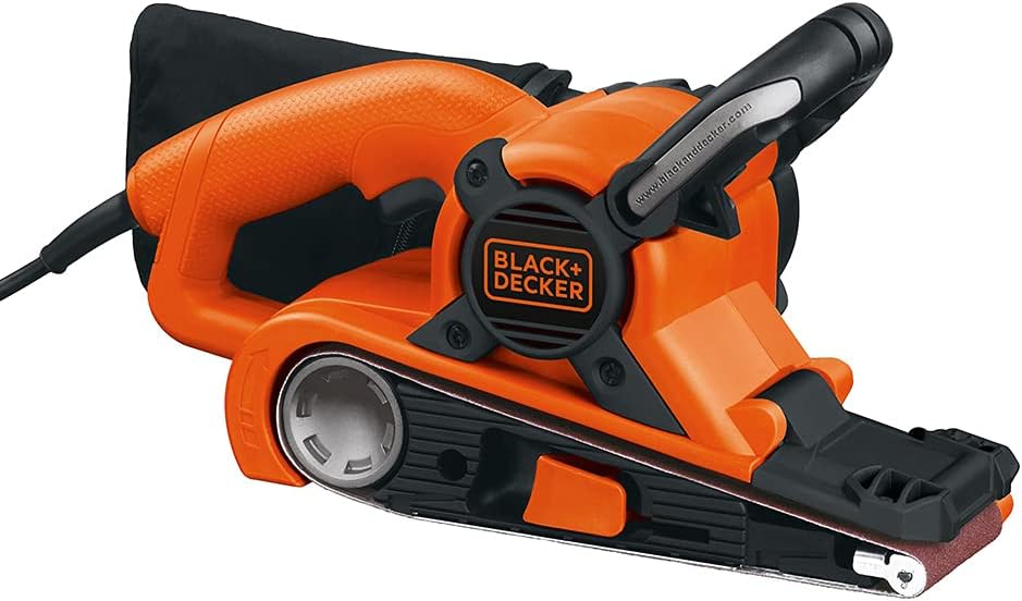 BELT SANDERS, BLACK+DECKER, BRAND, CATEGORY, BLACK+DECKER Belt Sander with Dust Bag, 7-Amp, 3-Inch by 21-Inch (DS321)