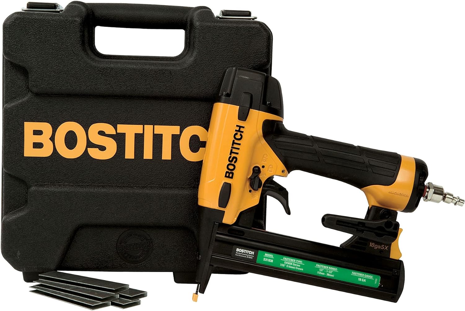 BOSTITCH, BOSTITCH, BRAND, CATEGORY, FINISH NAILERS, BOSTITCH Finish Nailer Kit, 16GA, Smart Point, Pneumatic (BTFP71917)