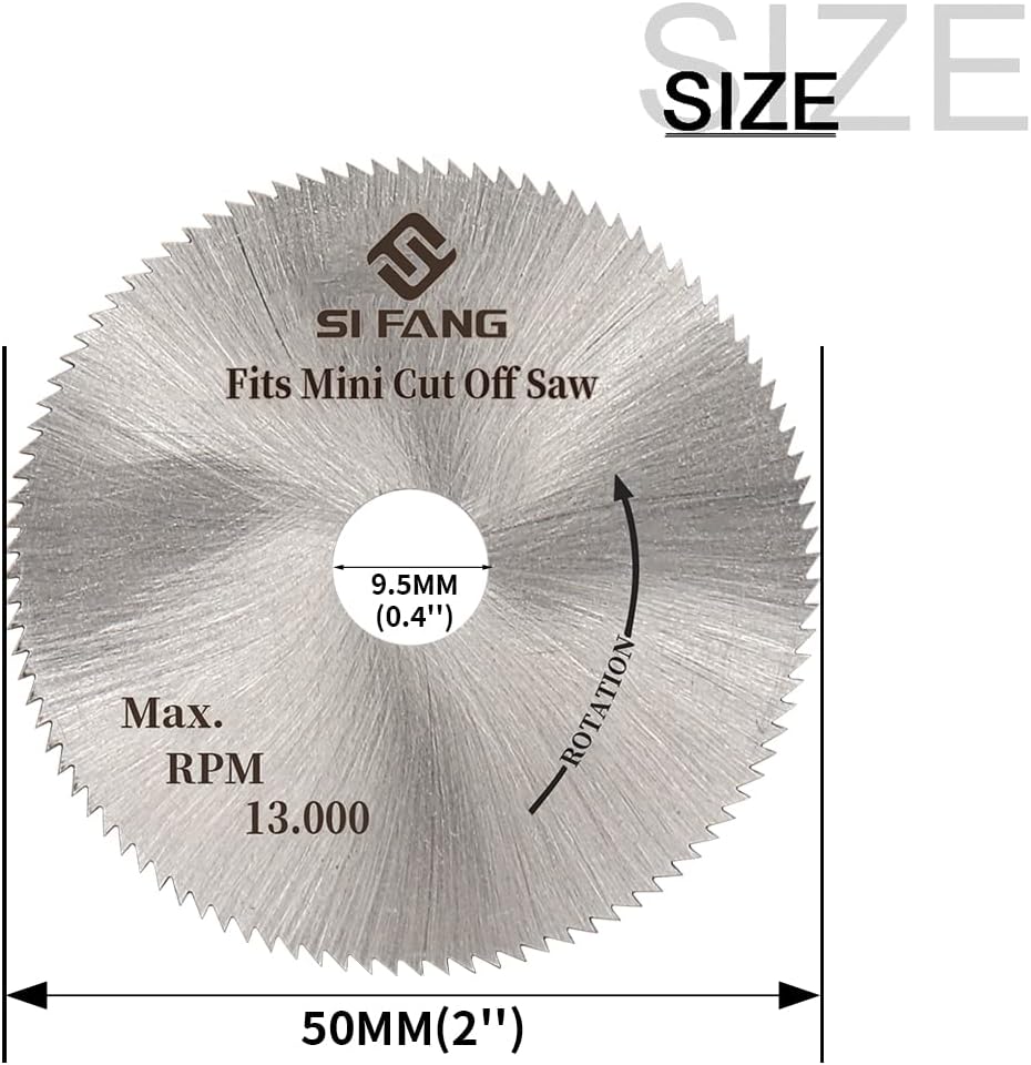 BRAND, CATEGORY, MITER SAWS, SI FANG, Benchtop Cut-Off Saw Miniature Compound-Cutting - SI FANG Mini Miter Cut-Off Chop Saw for Metal Wood Plastic Crafts Making Carbon Arrow Shafts Cutting, Max 45° Adjustable Small Electric Table Saw