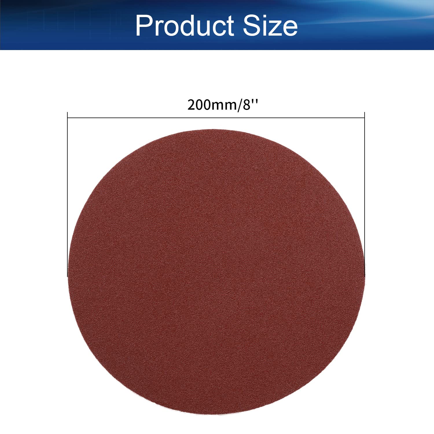 BRAND, CATEGORY, PSA DISCS, YINPECLY, Yinpecly PSA Sanding Discs 80 Grit Self Stick 12 Inch Aluminum Oxide Sandpaper for Wood Metal Auto Dry Polishing 8PCS