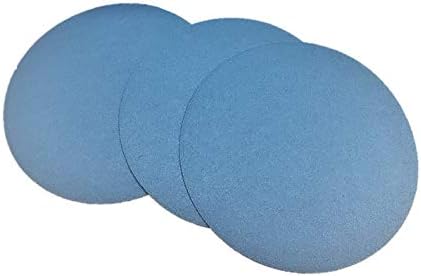 BRAND, CATEGORY, DEERFOS, PSA DISCS, Premium Blue Disc Film Sandpaper With Stickyback 400Grit 6inch Sanding Discs(PSA) - 50pcs/Box (400 Grit)