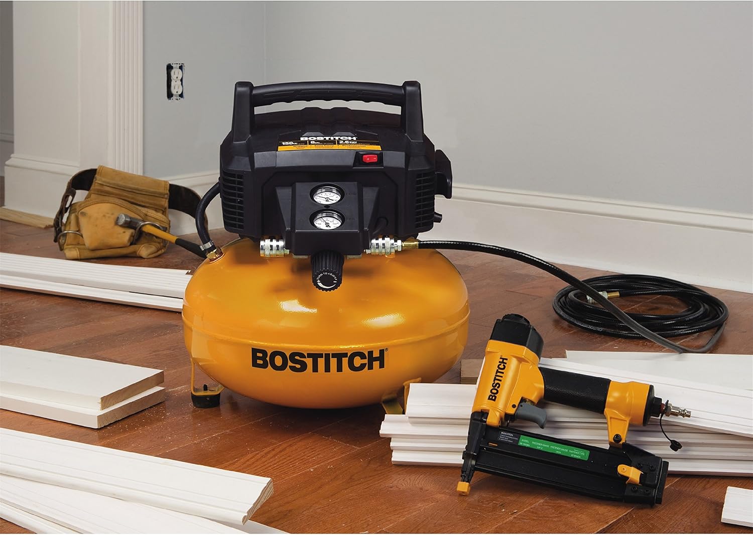 BOSTITCH, BRAD NAILERS, BRAND, CATEGORY, Bostitch BTFP1KIT 1-Tool and Compressor Combo Kit