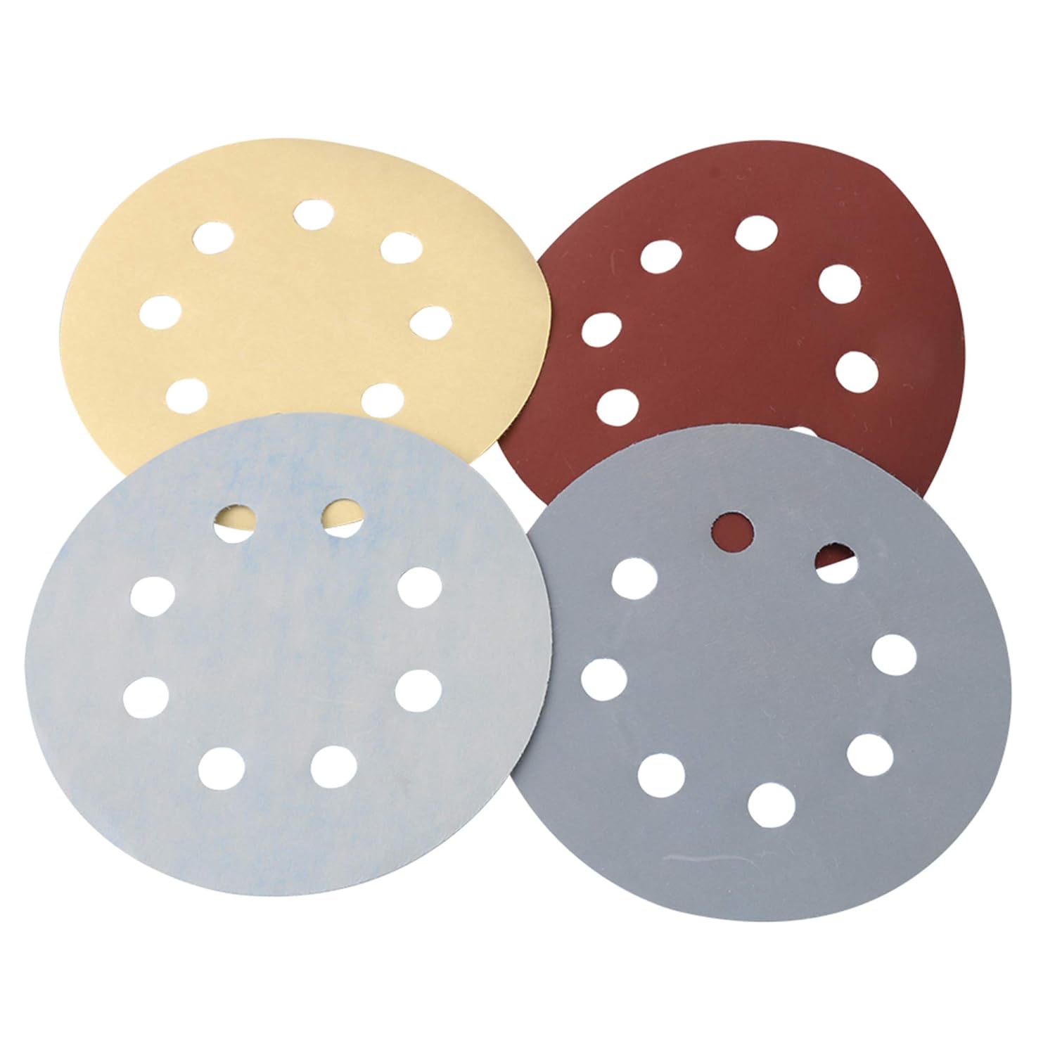 BRAND, CATEGORY, CNBTR, HOOK & LOOP DISCS, CNBTR Round Sanding Discs Hook Loop Sandpaper 1500# 2000# 3000# 5000# 7000# Sander for Polishing Parts Pack of 50