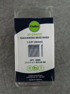 BRAD NAILS, BRAND, CADEX, CATEGORY, Cadex 23 Gauge Slight Headed Brad Nails 18mm (11/16") 4,000 Pack