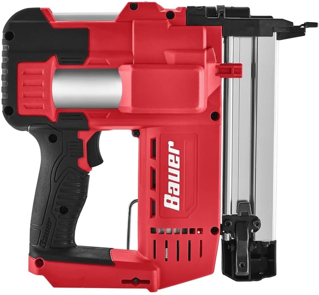 BRAD NAILERS, BRAND, CATEGORY, GENERIC, Cordless 18 Gauge Brad Nailer 20 Volt Battery Powered Tool Only From Bauer