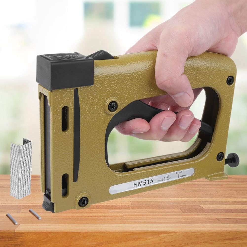 BRAD NAILERS, BRAND, CATEGORY, HILITAND, Hilitand Manual Nail Gun Automatic Nail Adjustment Nail Gun for Furniture Production Interior Decoration Leather Product HM515 for Furniture Interior decoration