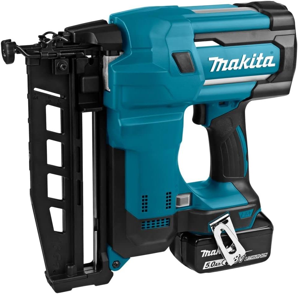 BRAND, CATEGORY, MAKITA, STAPLERS & TACKERS, DBN600RTJ 64mm 18.0V 5.0Ah Electric Nail Gun with 2 Batteries and Charger