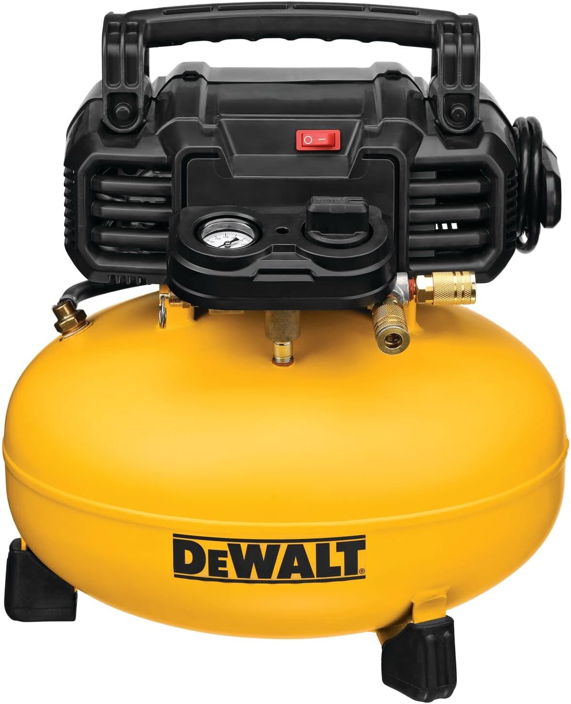 BRAD NAILERS, BRAND, CATEGORY, DEWALT, DEWALT DWFP1KIT 18 Gauge Brad Nailer and 6 Gallon Oil-Free Pancake Air Compressor Combo Kit