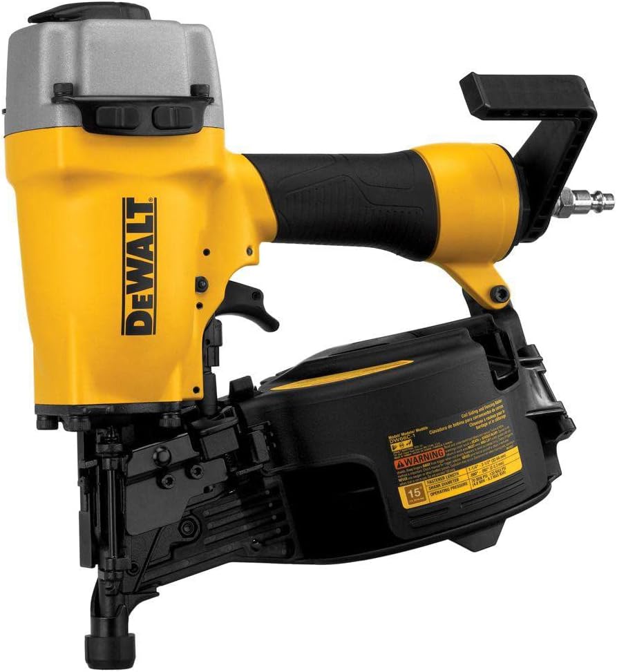 BRAND, CATEGORY, FINISH NAILERS, RENEWED, Dewalt DW66C-1R 15 Degree 2-1/2 inches Coil Siding Nailer (Renewed)