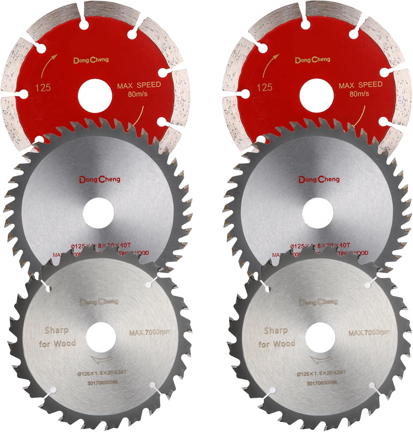 BRAND, CATEGORY, CIRCULAR SAW BLADES, DONG CHENG, DongCheng 5'' circular saw blade (6pcs)