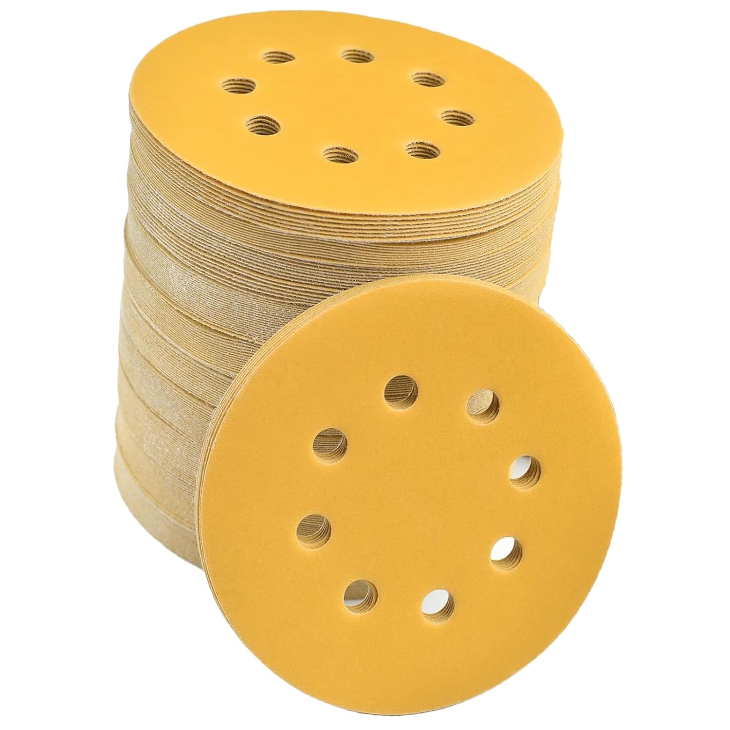 BRAND, CATEGORY, HOOK & LOOP DISCS, ZEGROX, Durable and Efficient 100 Pack 5 Inch-8 Hole 180 grit Hook and Loop Sanding Discs with Orbital Sandpaper,Aluminum Oxide Abrasive. Finishing Discs for Automotive and Woodworking