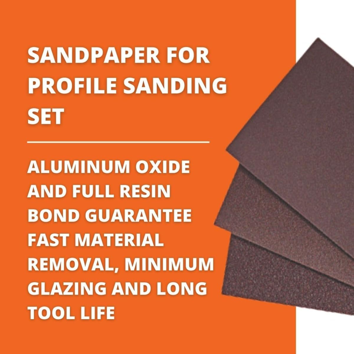 BRAND, CATEGORY, DETAIL SANDER PAPER, FEIN, Fein Sandpaper Set for Universal Profile Sanding - Unperforated, 80 Grit, 25-Pack - 63717217016