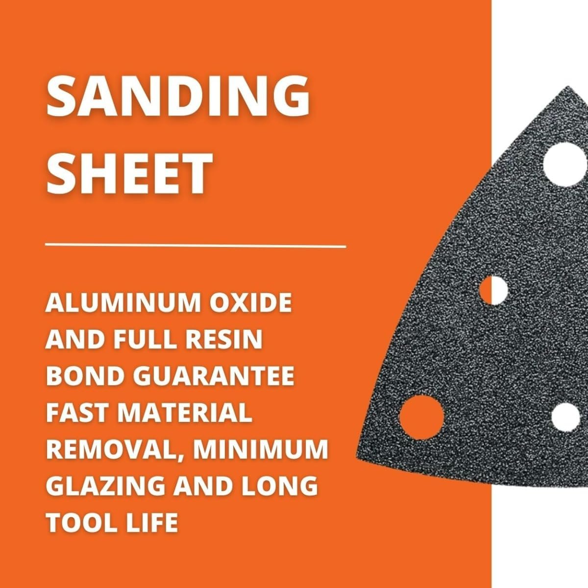 BRAND, CATEGORY, FEIN, SANDING SHEETS, Fein Sanding Sheets with Hook and Loop Attachment for Universal Use on Almost All Materials - Perforated, 220 Grit, 3-1/8" Edge Length, 5-Pack - 63717115041