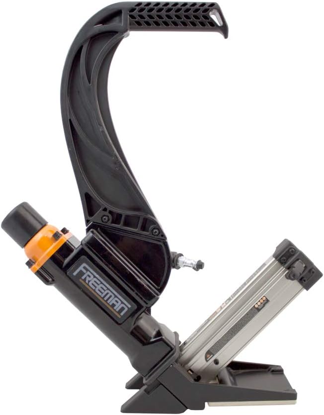 AIR NAILER ACCESSORIES, BRAND, CATEGORY, FREEMAN, Freeman P50LSLW Lightweight Pneumatic 2-in-1 15.5-Gauge and 16-Gauge 2" Flooring Nailer / Stapler with Flooring Mallet and Interchangeable Base Plates