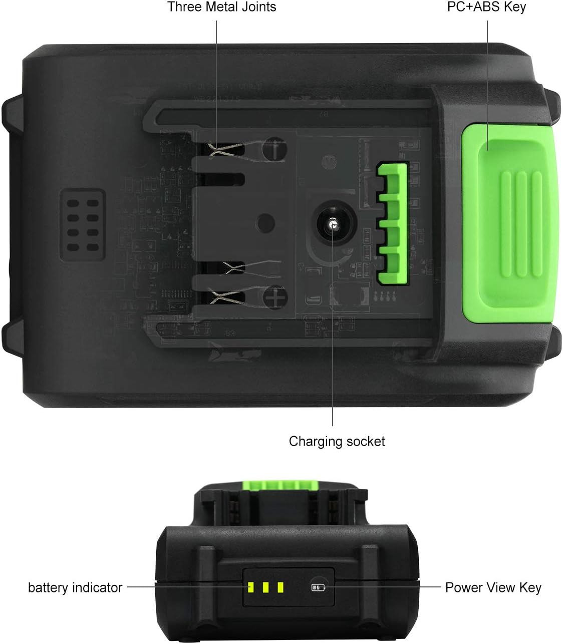 BATTERY PACKS, BRAND, CATEGORY, GALAX PRO, GALAX PRO DC-20V 1.3Ah Lithium Ion Battery Pack, Replacement Battery Cordless Drill & Power Tools (ONLY Suit Tools)