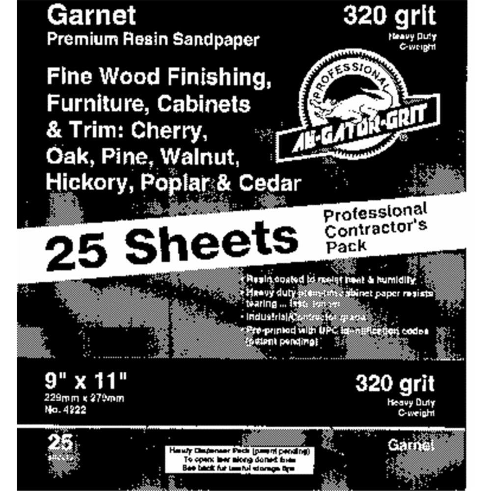 ALI GRACE, BRAND, CATEGORY, SANDING SHEETS, Gator 11 in. L x 9 in. W 60 Grit Coarse Aluminum Oxide Sandpaper 1 pc.