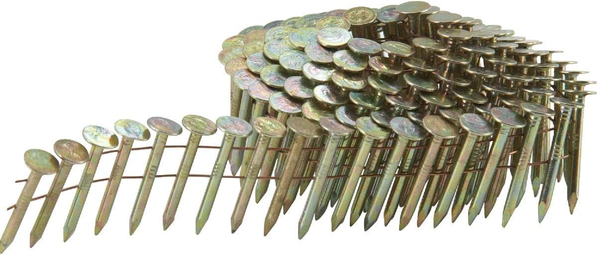 BRAND, CATEGORY, GRIP-RITE, ROOFING NAILS, Grip-Rite GRCR5DGAL 1-3/4-Inch by 0.120-by-15-Degree Galvanized Coil Roofing Nail, 7,200 per Box