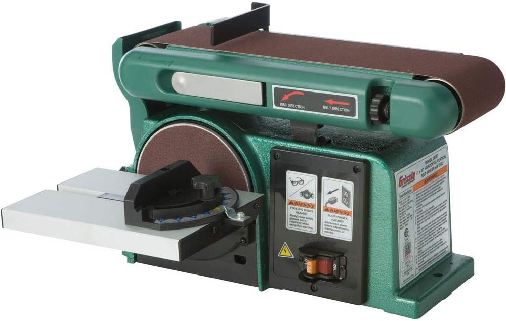 BRAND, CATEGORY, COMBINATION DISC & BELT SANDERS, GRIZZLY INDUSTRIAL, Grizzly Industrial G0787-4" x 36" Horizontal/Vertical Belt Sander with 6" Disc