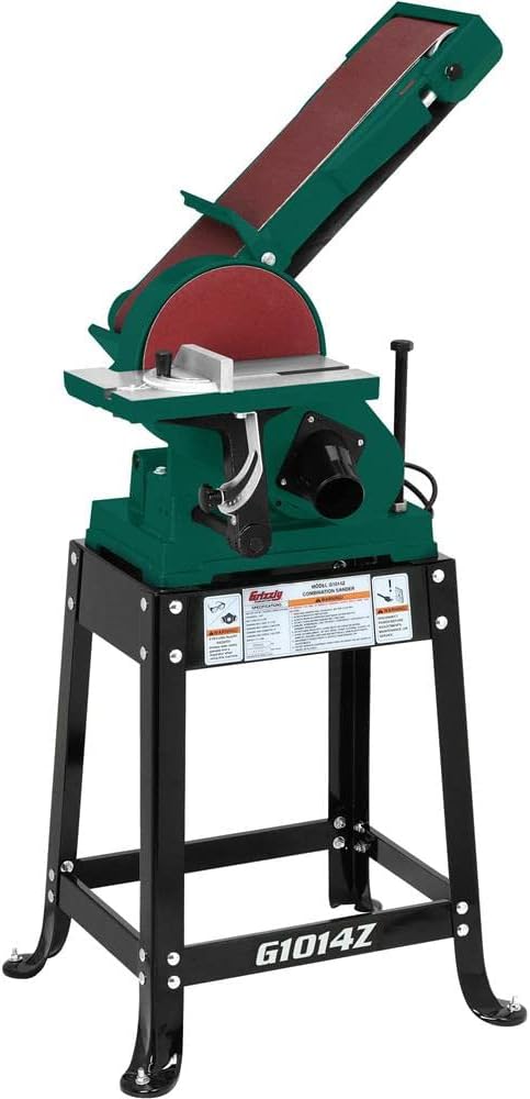 BRAND, CATEGORY, COMBINATION DISC & BELT SANDERS, GRIZZLY INDUSTRIAL, Grizzly Industrial G1014Z - 6" x 48" Belt/9" Disc Z Series Combo Sander