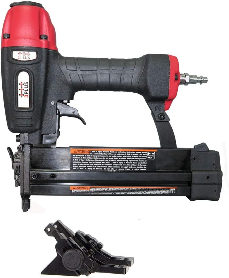 3PLUS, BRAND, CATEGORY, FLOORING NAILERS, HFS509040SP 4-in-1 Pneumatic 18 Gauge Flooring Stapler/Nailer