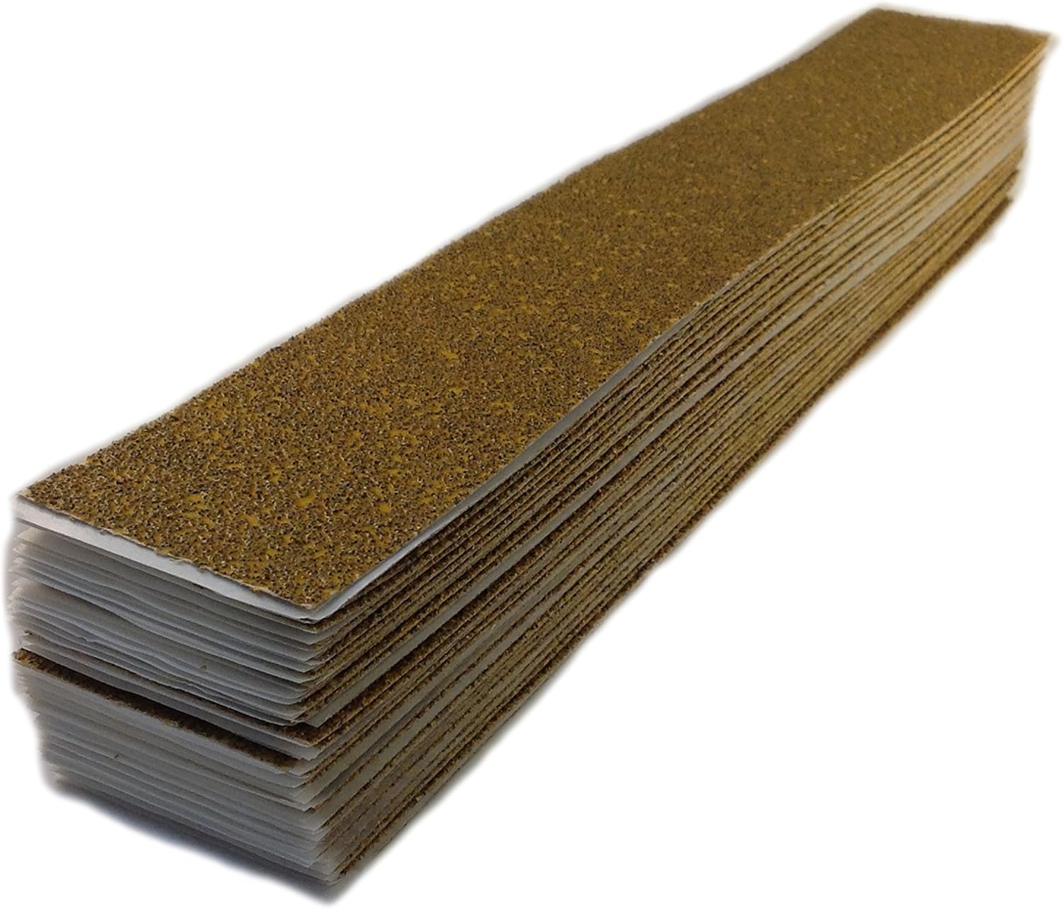 BRAND, CATEGORY, KAREBAC, SANDING SHEETS, HSLBY40 Longboard 2-3/4" x 16-1/2" 40 Grit PSA Sticky-Back Sheets - Gold Aluminum Oxide (50 Pack)